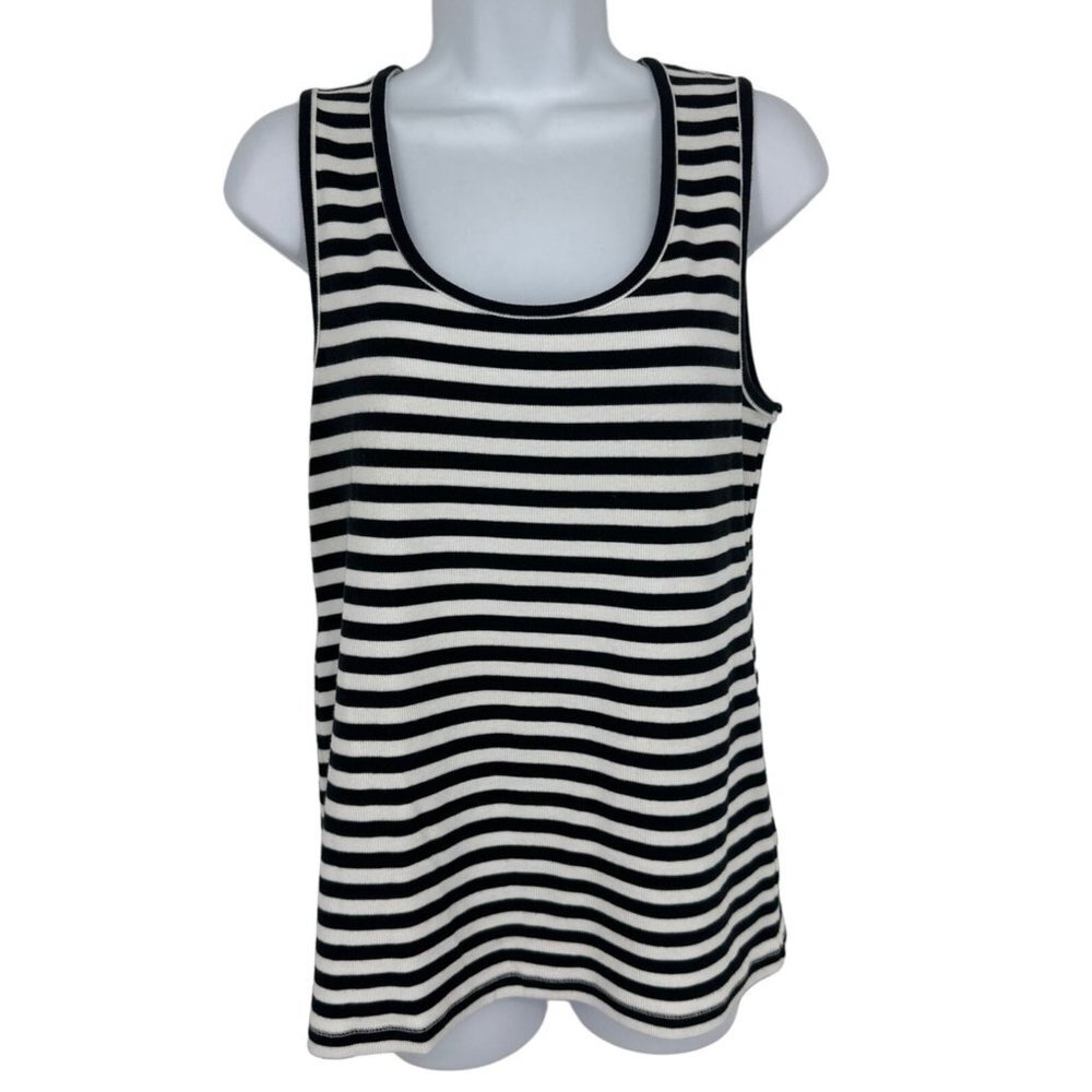 Soft Surroundings Ribbed Knit Scoop Neck Tank Top Size Petite Large